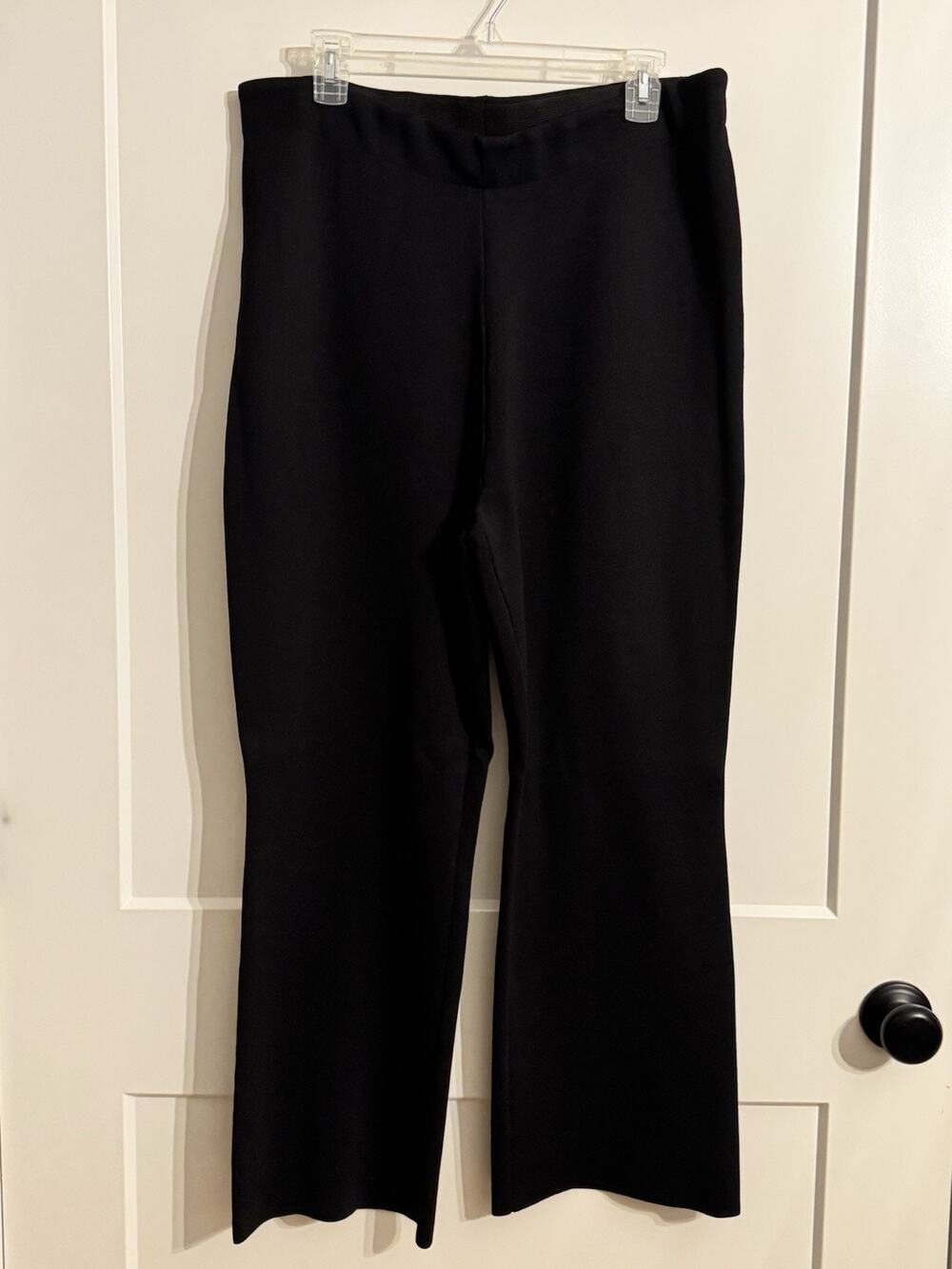 Tuckernuck Pants Black Sz XXL PullOn High Rise Bootcut Viscose Blend Work Travel